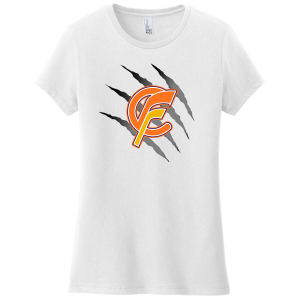 Central Florida Bears women's tee, slash logo, white