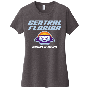 Central Florida Bears women's tee, wordmark logo, heathered charcoal